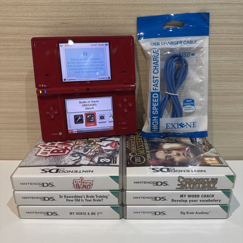 Nintendo dsi rosso con 7 - nintendo,